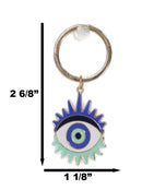 Set Of 2 Wicca New Age Metaphysical All Seeing Eye Of Protection Keychain Charms