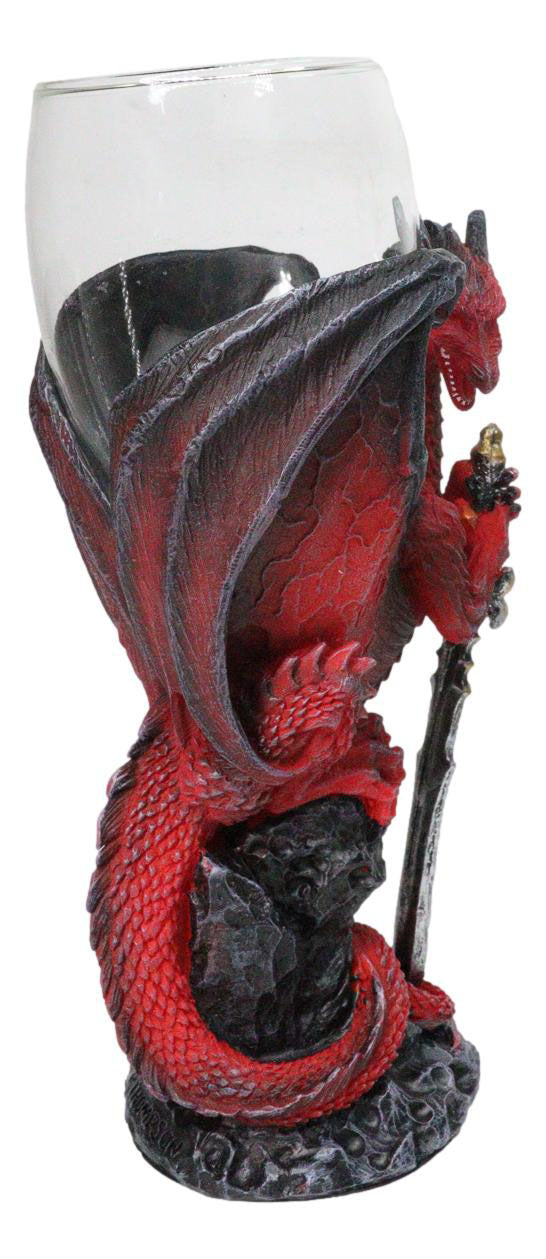 Ruth Thompson Elemental Dragon Widow Blade Sword Glass Wine Goblet Chalice Cup