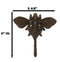 Set Of 2 Rustic Cast Iron Cottage Busy Bumblebee Insect Bee Wall Hooks Organizer