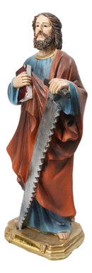 Christian Apostle Of Jesus Martyr Saint Simon The Zealot With Saw Figurine 8"H