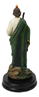 Saint Jude Thaddeus The Apostle With Holy Spirit Fire Figurine With Base 5.5"H