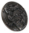 Faux Bronze Triquetra Three Hares Wheel Cycles Of Life Shield Wicca Wall Decor