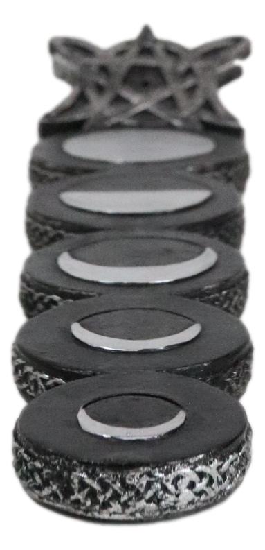 Wicca Mystic Triple Moon Phases Sacred Goddesses Incense Stick Holder Burner