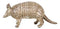 Western Rustic Texas Wild Mammal Armadillo In Tooled Faux Wood Finish Figurine