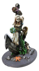 Day Of The Dead Skeleton Wedding Bride and Groom Anchored in Love Figurine