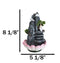 Zen Rocky Mountain Steppes With Monk On Giant Lotus Backflow Cone Incense Holder