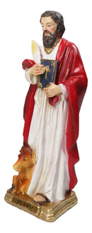 Christian Apostle Disciple of Jesus Saint Luke The Evangelist W/ Ox Figurine 8"