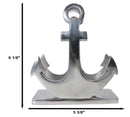 Aluminum Sailor Marine Sea Ship Anchor Decorative Paper Napkin Holder Sculpture