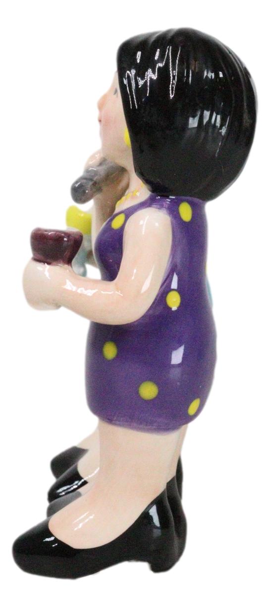 Ceramic Gossiping Phoney Friends Wine And Whine Party Salt Pepper Shakers Set