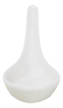 Contemporary High Gloss White Melamine Asian Soup Spoons Pack Of 12 Set