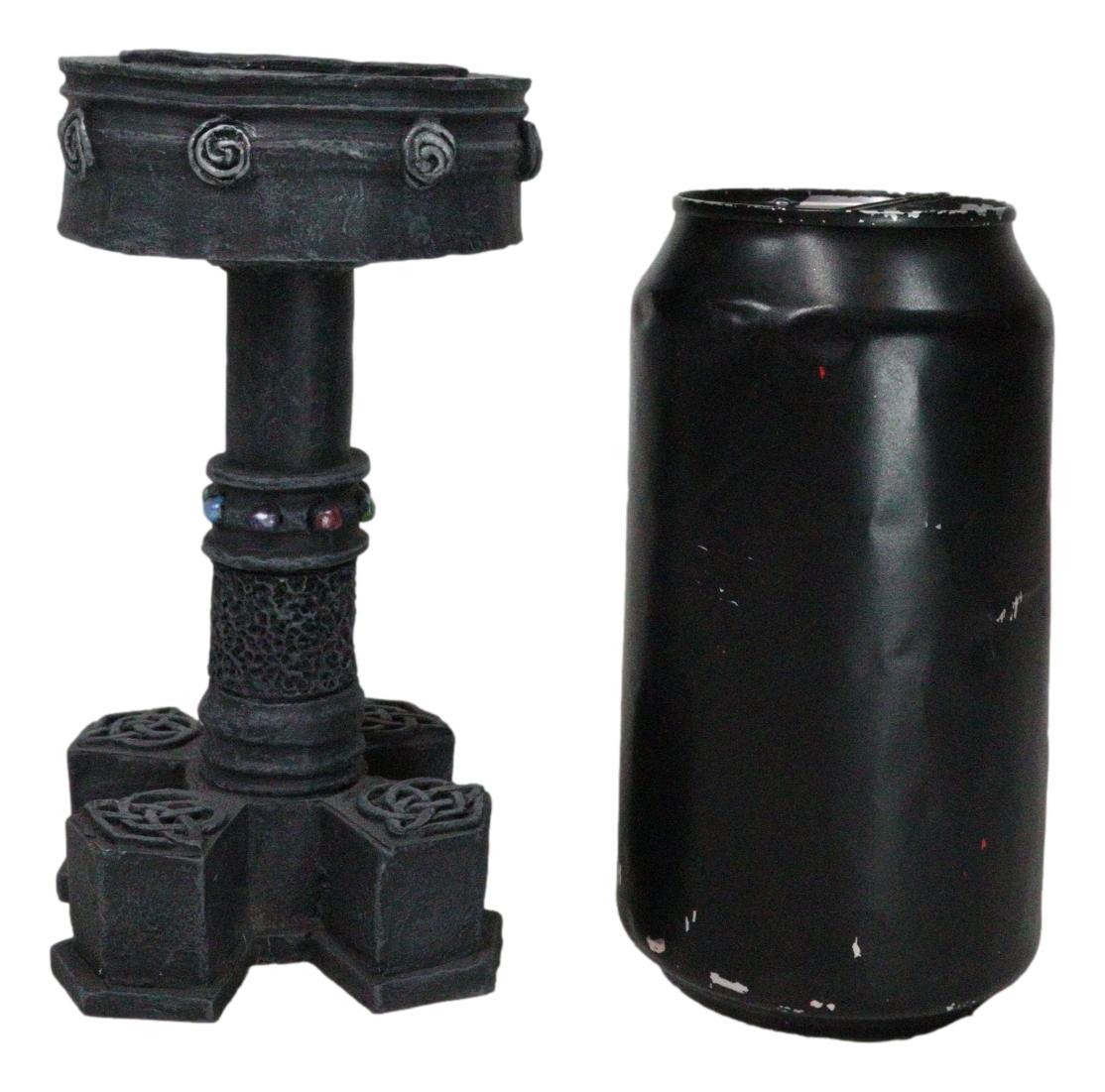 Wicca Celtic Knotwork Motherhood Trinity Shield Knots Votive Candle Holder