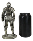 Medieval Suit Of Armor Statue 7"H Swordsman Brave Lionheart Knight Figurine