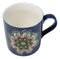 Indigo Ajna Eye Brow Chakra Zen Flower Of Life Mandala Circle Ceramic Mug Cup