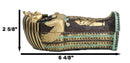 Egyptian King Tutankhamun Pharaoh Sarcophagus Coffin With Mummy Figurine Set