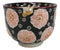 Black And Pink Cherry Blossoms Sakura Donburi Ramen Bowl With Chopsticks Set