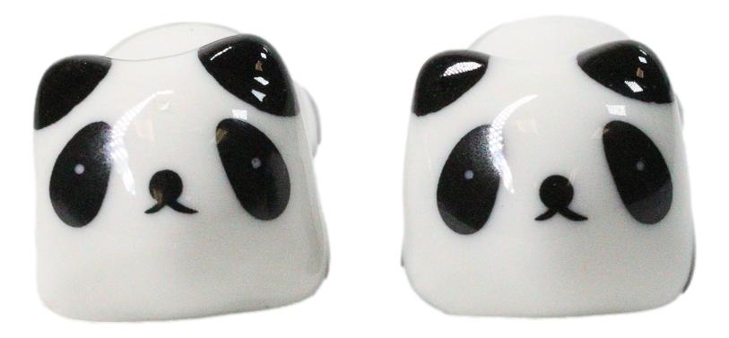 White And Black Giant Panda Bears Set of 2 Chopsticks And Ceramic Rests Set