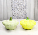 Ceramic Autumn Festive Yellow And Green Squash Salt And Pepper Shakers Set