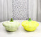 Ceramic Autumn Festive Yellow And Green Squash Salt And Pepper Shakers Set