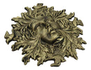 Cast Iron Antiqued Forest Spirit Goddess Celtic Greenwoman Ent Face Wall Decor