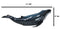 Large Nautical Ocean Marine Baleen Blue Humpback Whale Swimming Figurine 17"L