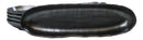 Pack Of 3 Black Tetsu Kesho Ceramic Wavy Oblong Long Serving Platter 13.25"L