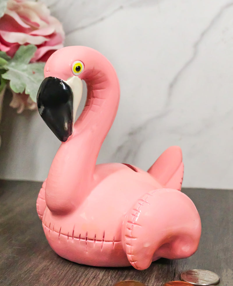 money tree flamingo swenson Whimsical Pink Tropical Wading Bird Flamingo Money Piggy Coin Bank Fig– Ebros Gift