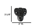 Pack of 2 Black Cast Iron Safari Wildlife Jungle Elephant Small Wall Hooks