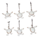 Set Of 6 Antique White Sea Turtles Ocean Marine Wall Hanger Decor Tree Ornaments