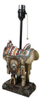 Southwestern Navajo Indian Chief Skull Headdress Cowboy Horse Saddle Table Lamp