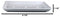 Ebros White Neta Zara Sushi Sashimi Plate With Drip Holes 8.75"L x 5"W PACK OF 8