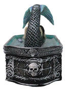 Hidden Depths Siren Mermaid On Still Water Necromancy Skull Decorative Box
