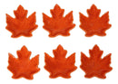 Orange Momiji Maple Leaf Porcelain Condiment Sauce Dishes Or Bowls 2oz Set of 6