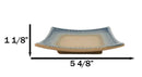 Pack Of 5 Ao Nagashi Collection Square Appetizer Dessert Salad Plates 5.5"L