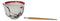 Japanese Crane On Cherry Blossoms Ceramic Donburi Ramen Bowl With Chopsticks Set