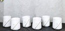 Pack Of 6 Yukino Hana Snow Flowers Reactive Glaze Ceramic Yunomi Tea Cups 9oz