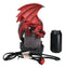 Large Dungeons Dragons Red Fire Dragon Guarding Castle Plasma Ball Lamp Statue