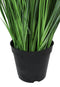 Pack Of 2 Realistic Lifelike Artificial Cyprus Grass Plant In Black Pot Botanica