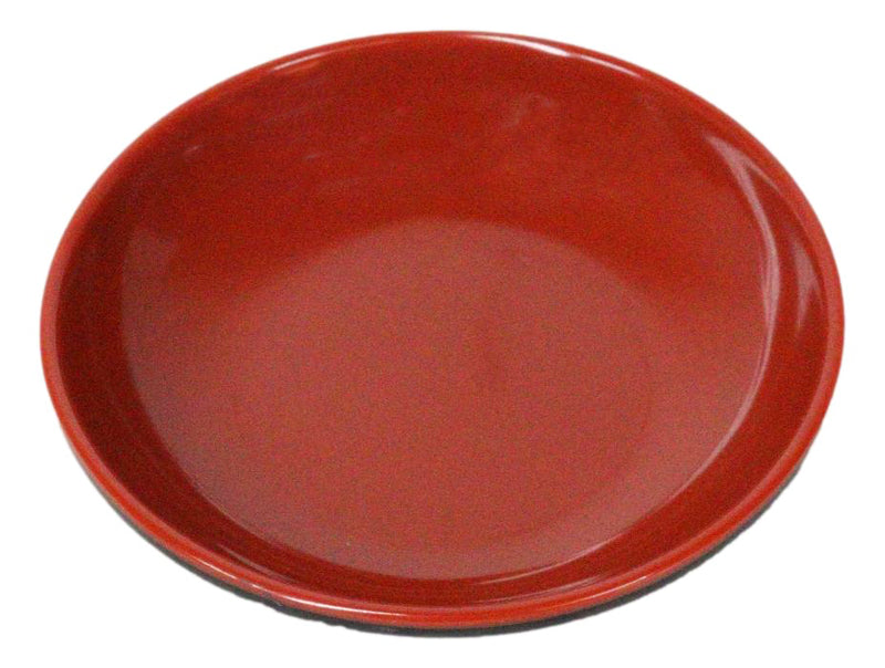 Pack Of 10 Red And Black Melamine Dipping Sauce Or Condiment Round Dishes 4"D