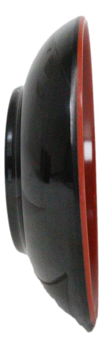 Pack Of 10 Red And Black Melamine Dipping Sauce Or Condiment Round Dishes 4"D