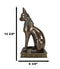 Ancient Egyptian Sitting Cat Bastet Statue 12.5"H Goddess Of The Home And Women