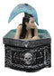 Hidden Depths Siren Mermaid On Still Water Necromancy Skull Decorative Box