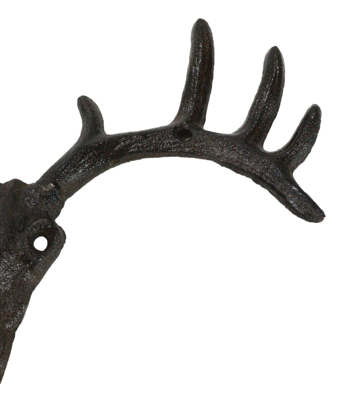 Pack Of 2 Hunters Rack Deer Elk Skull Antlers Wall Mounted Coat Hooks Plaque