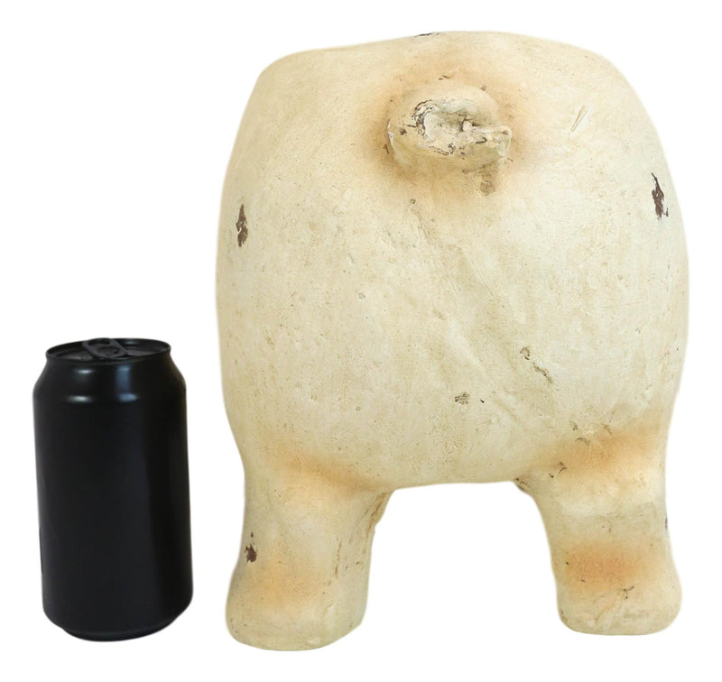 Western Rustic Country Farm Porcine Pig Animal Decorative Vase Or Planter Pot