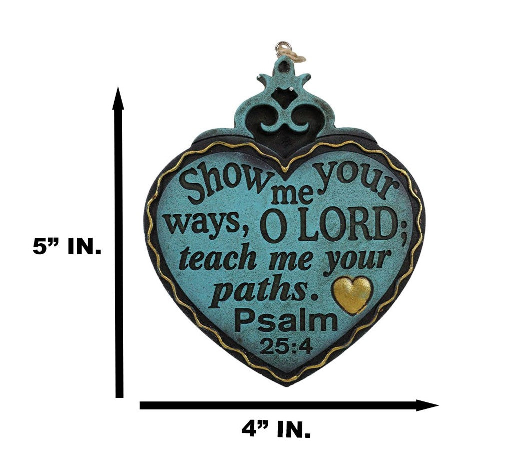 Bible Verses Christian Fish Ichthys Angel Heart Wall Or Tree Ornaments Set of 3