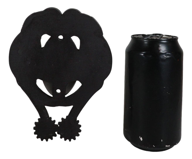 Rustic Western Cowboy Boot Spur With Silver Longhorn Conchos Wall Bottle Opener