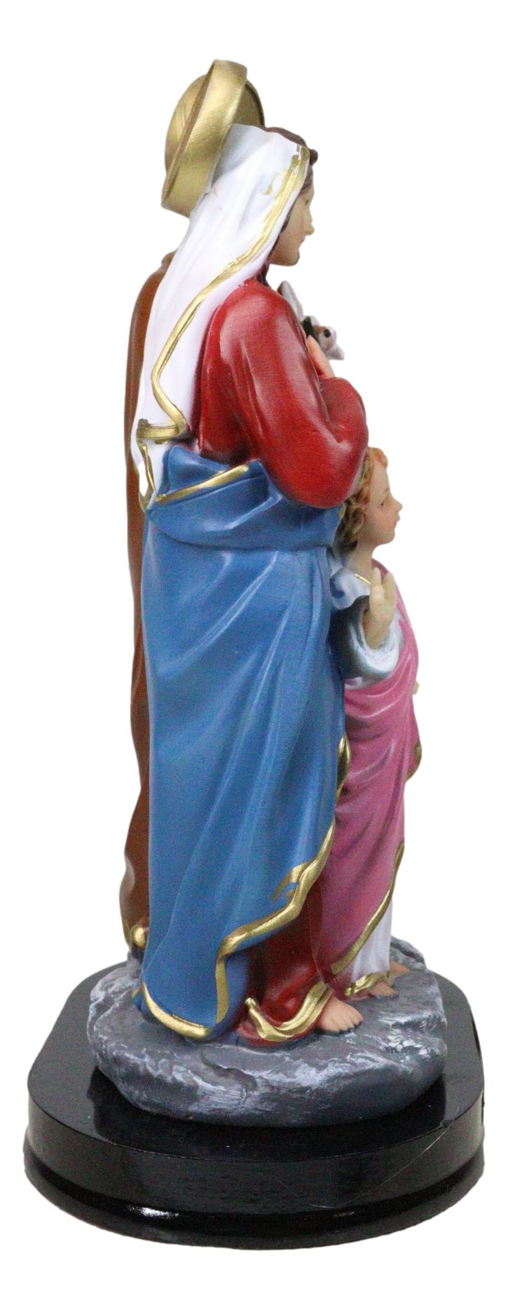 The Holy Family Mother Mary Joseph and Jesus Catholic Figurine With Base 8"H
