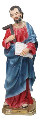 Apostle Of Jesus Saint Thomas The Architect and Logic Thinker Figurine 12"