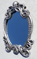 25"H Large Vintage Silver Marine Sea Monster Kraken Cthulhu Octopus Wall Mirror