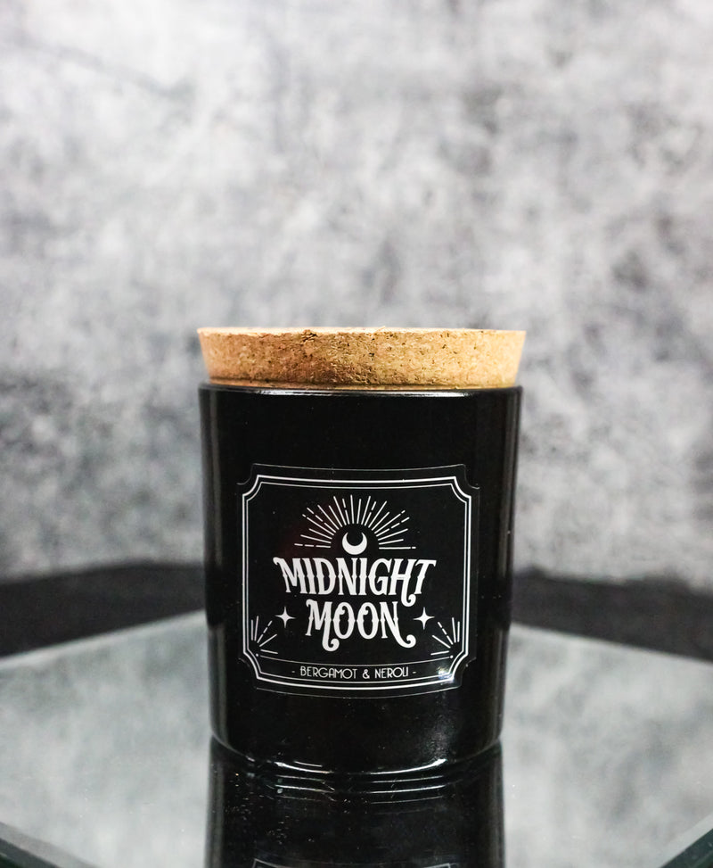 Wicca Midnight Moon Bergamot and Neroli Orange Pillar Candle Home Fragrance