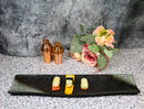 Grey Hakumu Collection Large 16.5" Elongated Rectangular Wavy Serving Platter